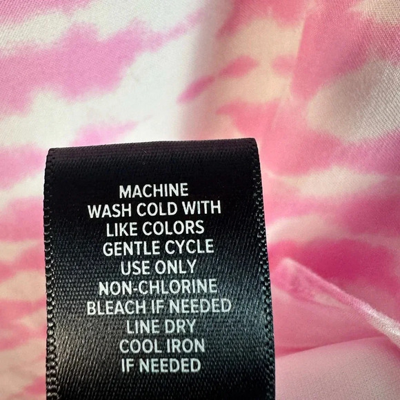 TORRID pink white tie-dye chillis handkerchief dress adjustable straps costal - Picture 9 of 12